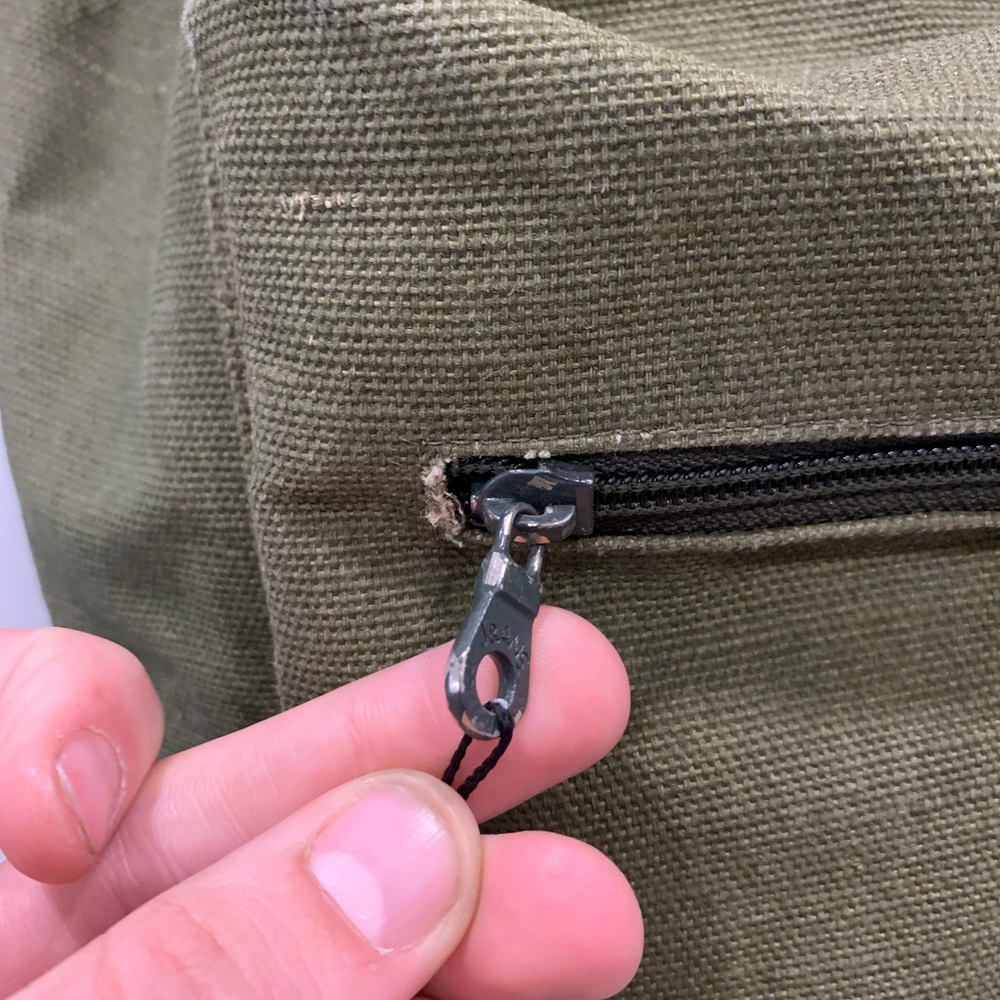 J&ANS Dolce & Gabbana Army Green Duffel Bag Drawstring Travel Bag Oversized Rare - Picture 6 of 16